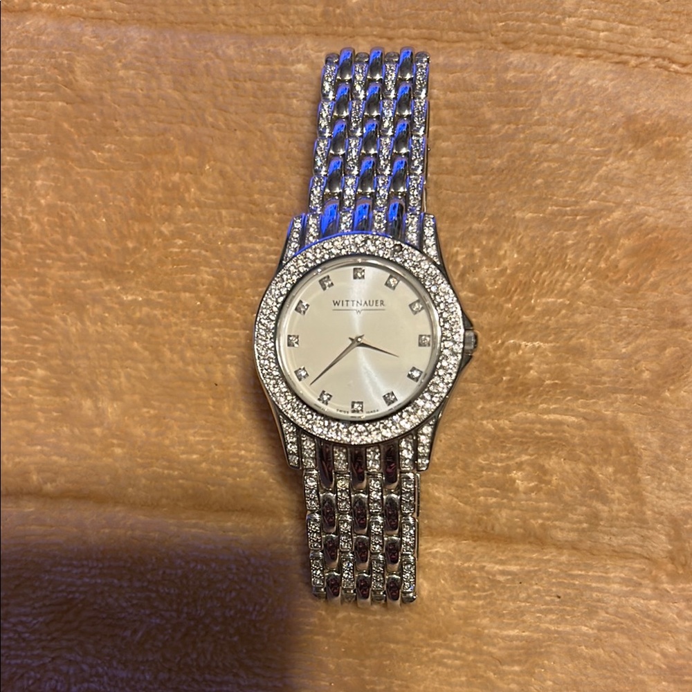 Wittnauer Silver Crystal Watch